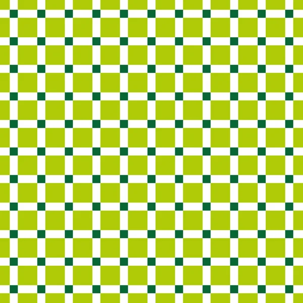 Seamless Lime and Green Check Pattern — 图库矢量图片