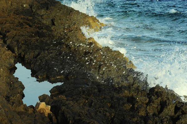 Felsen auf der Insel Lampedusa — Stockfoto