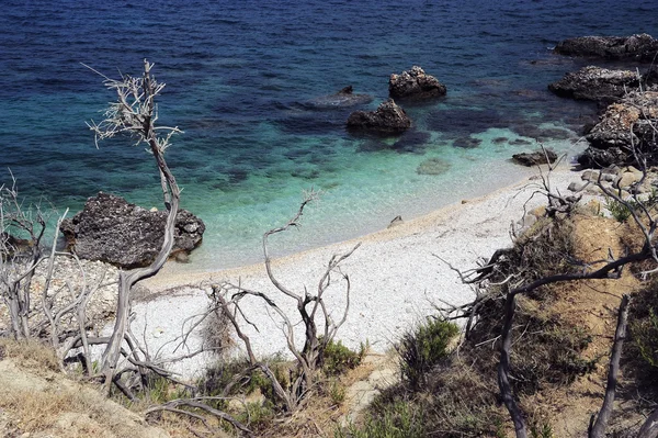 SPIAGGIA DI KIRIAKI IN CEFALONIA — Foto Stock