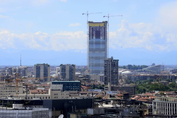 Arranha-céus em construção — Fotografia de Stock