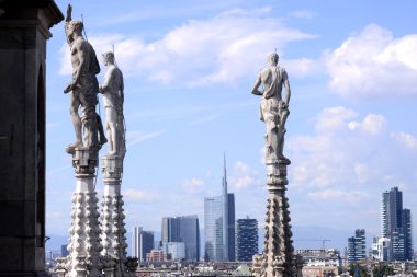 View to Milan city from Duomo