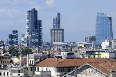 View to Milan city from Duomo