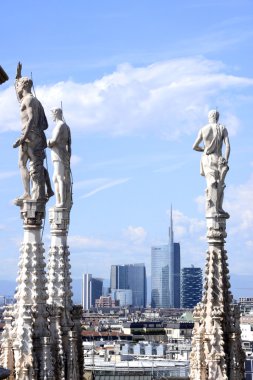 View to Milan city from Duomo