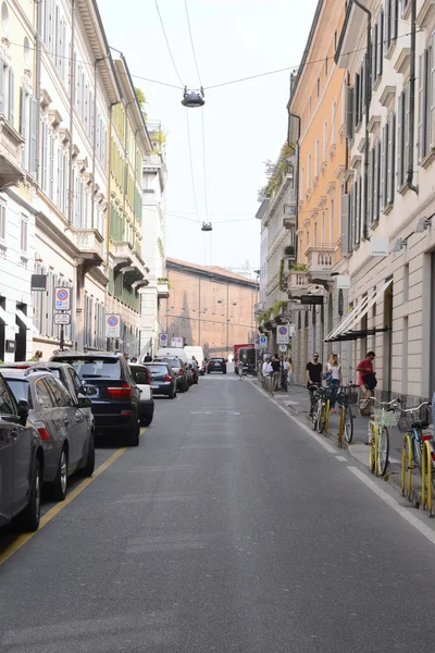 Architecture and shops on Verdi street — Stock Photo, Image