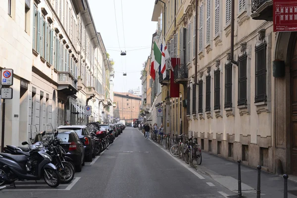 Architecture and shops on Verdi street — Stock Photo, Image