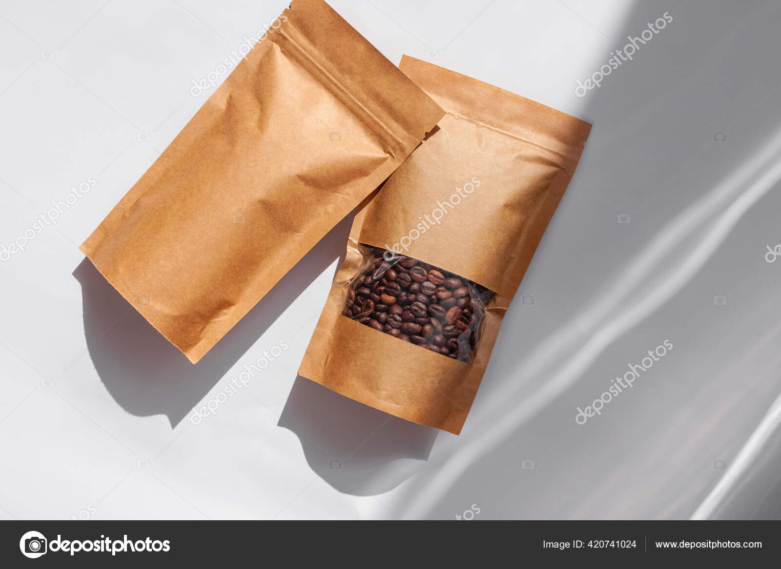 Pouch with Beans Mockup - Free Download Images High Quality PNG, JPG