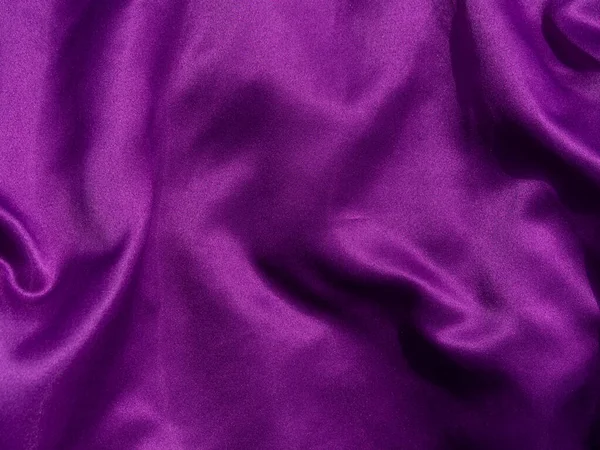 Fioletowy Jedwabny Materiał Tekstury Widok Góry Fioletowe Tło Moda Modny — Zdjęcie stockowe