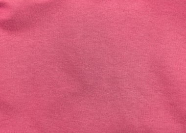 Pembe forma kumaş kumaş desen üst görünümü. Kırmızı mercan örgü saten arka plan. Moda rengi kadın kıyafetleri modası. Kadın blog arka plan metin işareti tasarımı. Kız soyut duvar kağıdı tekstil yüzeyi.