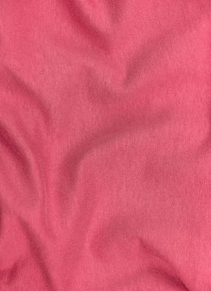Camisola Rosa Tecido Fosco Textura Vista Superior Coral Vermelho Tricô — Fotografia de Stock