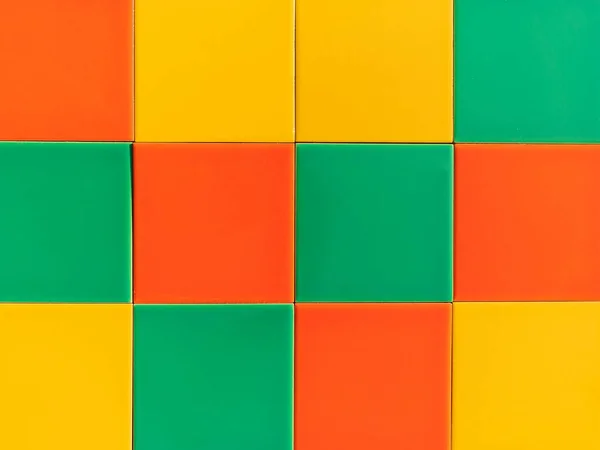 Colorato Tessitura Mosaico Luminoso Astratto Tropicale Estate Giallo Verde Arancio — Foto Stock