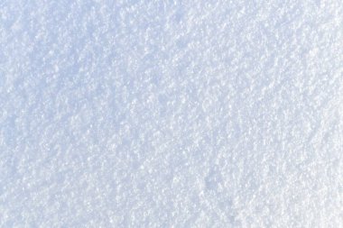 Arkaplan karla kaplı, yukarıdan görünüyor. Kenarları tazelenmiş.