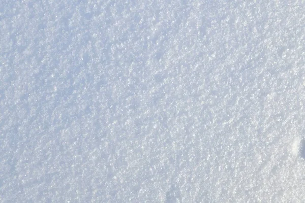 Snö Täckmantel Ovanifrån Vit Enhetlig Bakgrund Bestående Små Snöflingor — Stockfoto