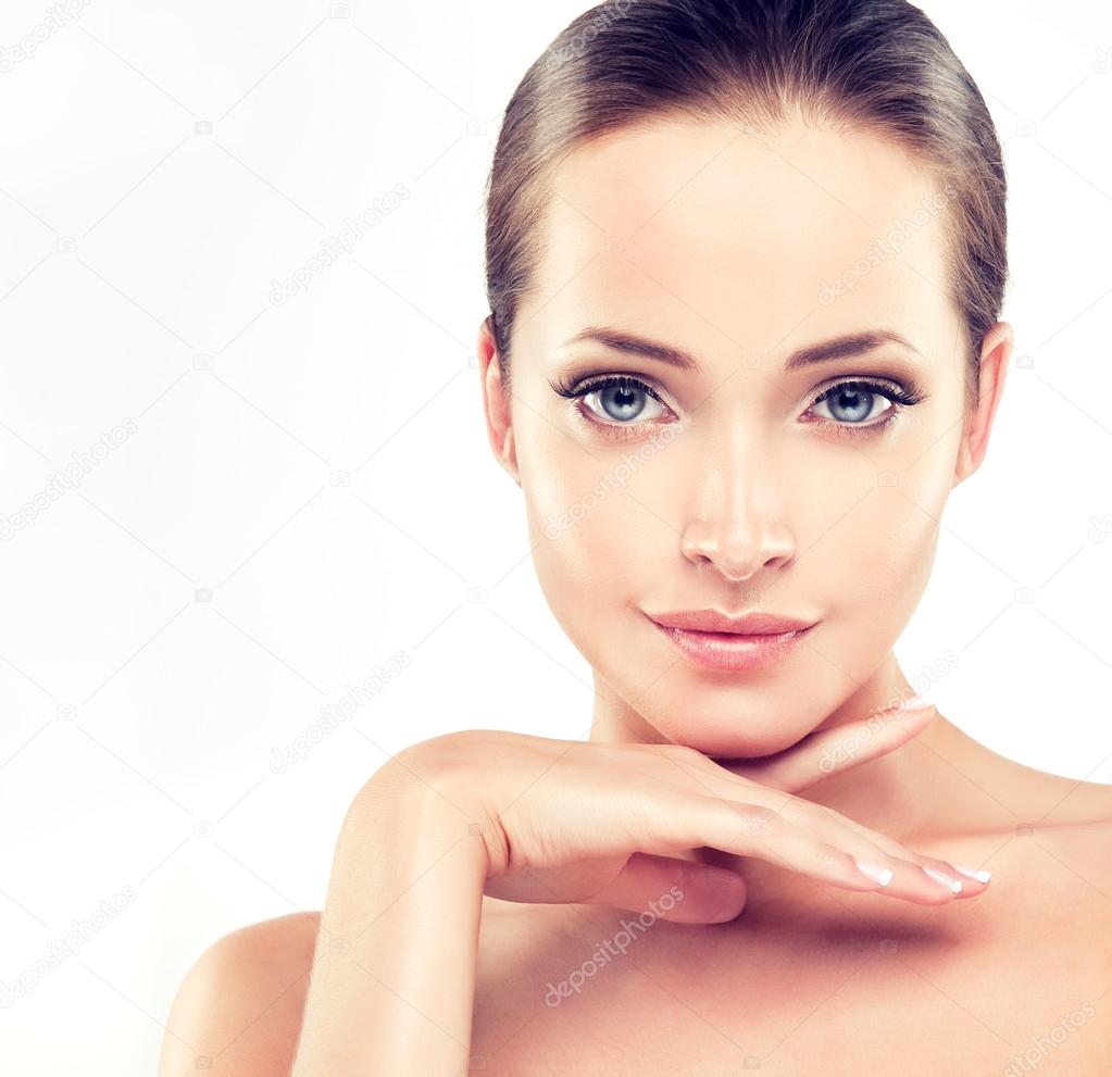 Woman with Clean Fresh Skin