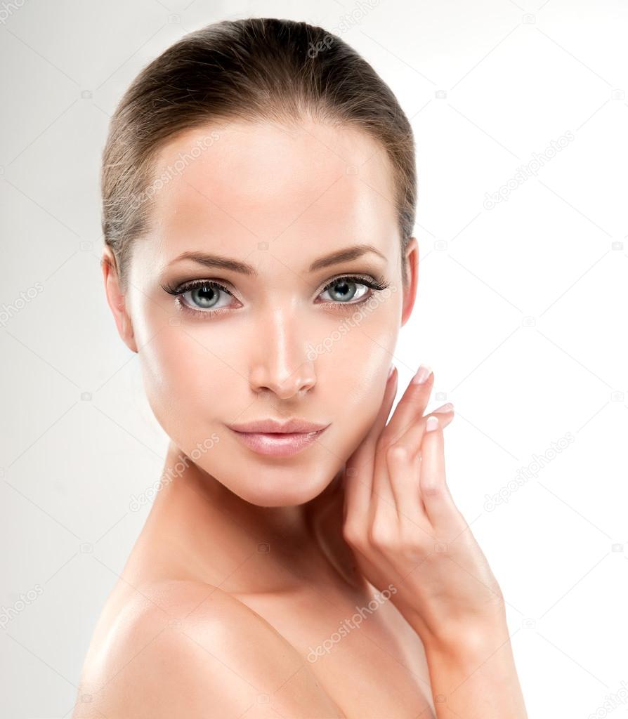 Woman with Clean Fresh Skin