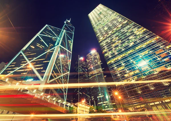 Hong kong ciudad por la noche —  Fotos de Stock