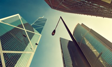 Ofis binaları içinde merkezi Hong Kong