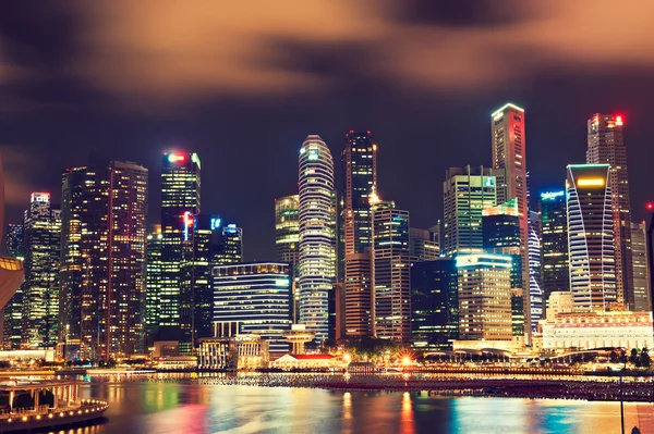 Night view of Singapore — Stock Photo, Image