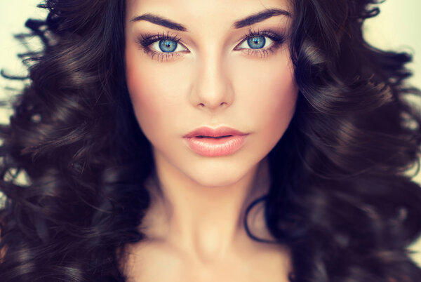 Beautiful woman with glamour make up