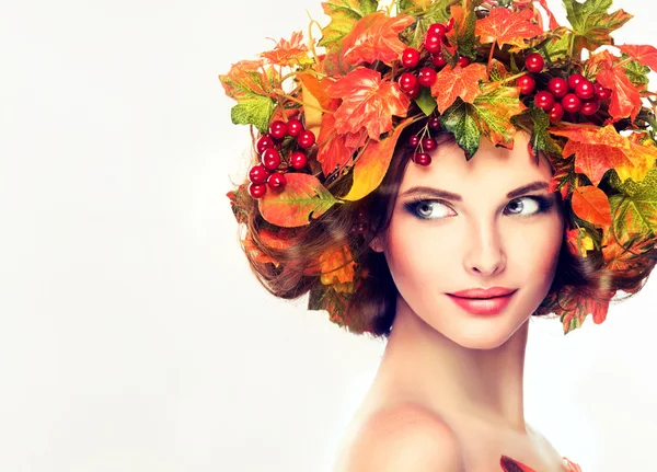 Autunno bellezza ragazza — Foto Stock