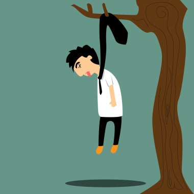 işadamı başarısız teslim vektör çizim karikatür.