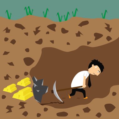 işadamı başarısız teslim vektör çizim karikatür.