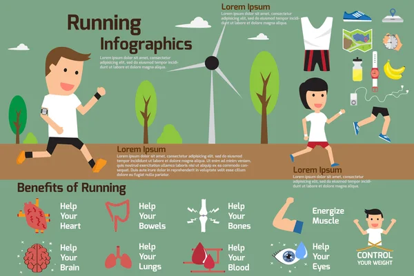Çalışan Infographics, vektör çizim faydaları.