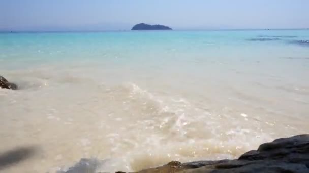 Filmación Roll Myanmar Island Beach Ocean Waves Beautiful Tropical Beach — Vídeo de stock