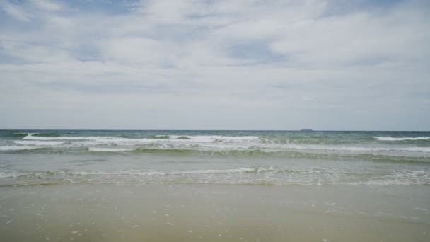 Pláž Moře Výhled Moře Slunci Létě Video Klip Jiskřivé Krásné — Stock video