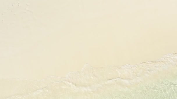 Кадр Roll Береговых Волн Мьянмы Красивый Тропический Пляж Скалистая Береговая — стоковое видео