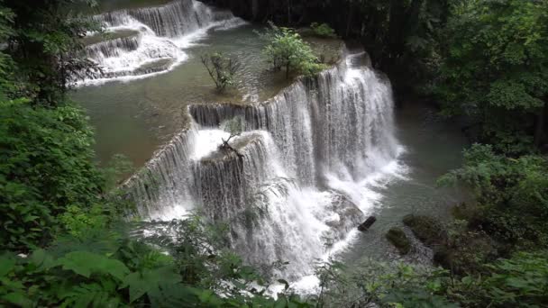 Filmagem Rolo Lento Movimento Fhd Cachoeiras Magic Water Cai Lugar — Vídeo de Stock