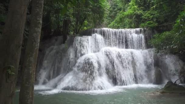 Filmato Rotolo Cascate Nella Splendida Natura Magic Water Cade Luogo — Video Stock