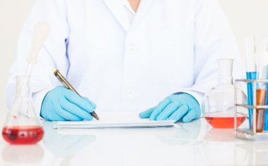 Laboratuvar analiz kimya bilim adamı