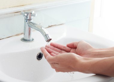 yıkama elinde. El Temizleme. Hijyen