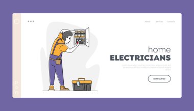 Yangın, Enerji ve Elektrik Güvenliği Sinyal Sistemi İniş Sayfa Şablonu. Bornozlu Elektrikçi Çalışma Taslağı Yükledi