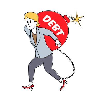 Banka Borçları ve Kariyer Başarısızlığı, Kredi Borçları ve İş Sorunları. Kredi Ödeme, Vergilendirme Konsepti