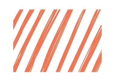 Beyaz uzayda kalın köşegenli ve pürüzlü desenli el yapımı pastel boya çizgisi arka planı. Çizgi çizim teması enerji, hareket ve yaratıcılık taşır. Vektör illüstrasyonu