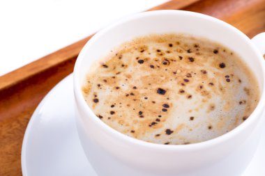 Bir tahta üzerinde kahve