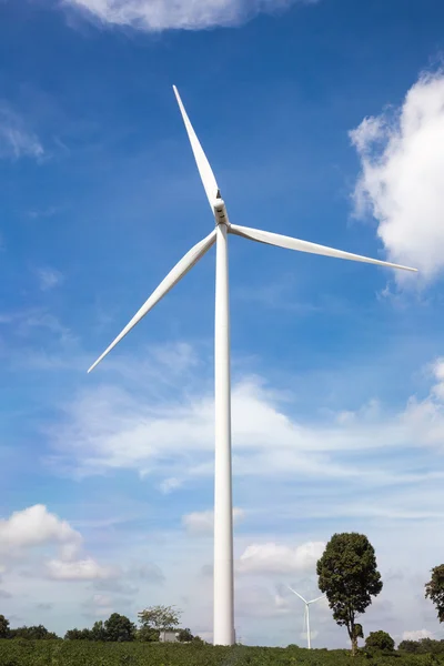 Ladang turbin angin — Stok Foto