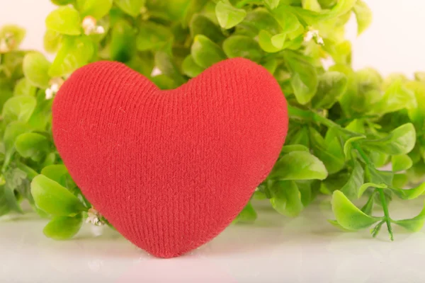 Sfondo San Valentino con cuori e fiori — Foto Stock