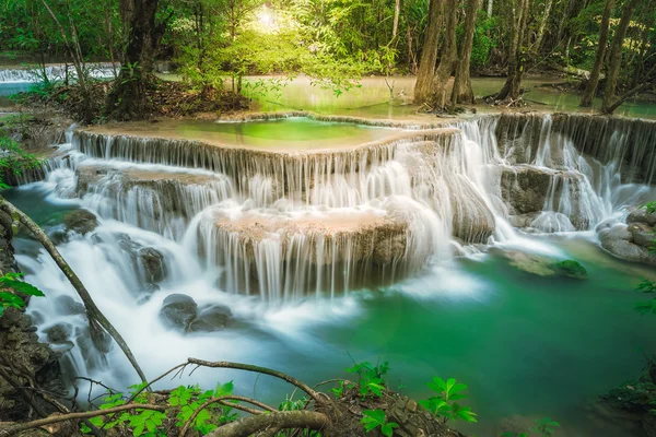 Beautiful waterfall in autumn forest — Stock Photo, Image