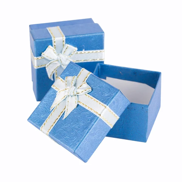 Gift box isolated on white Royalty Free Stock Images
