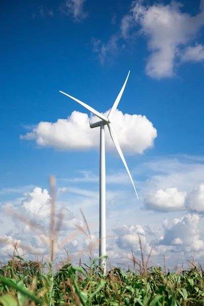 Ветряная электростанция — стоковое фото