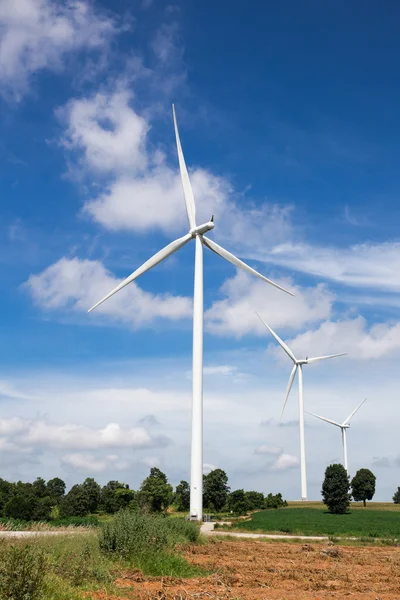 Ladang turbin angin — Stok Foto