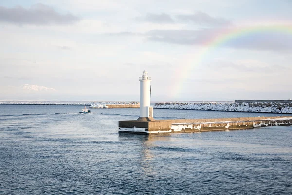 在北海道，网走日本的灯塔 — 图库照片