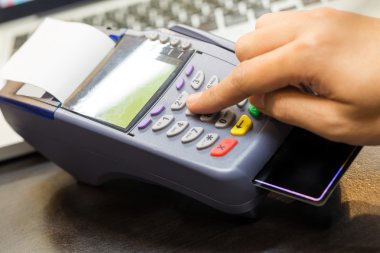 Mağaza kredi kartı Swiping el