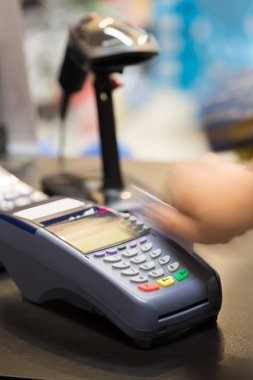 Mağaza kredi kartı Swiping el