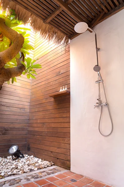 Tropical Outdoor Shower — Stock Photo, Image