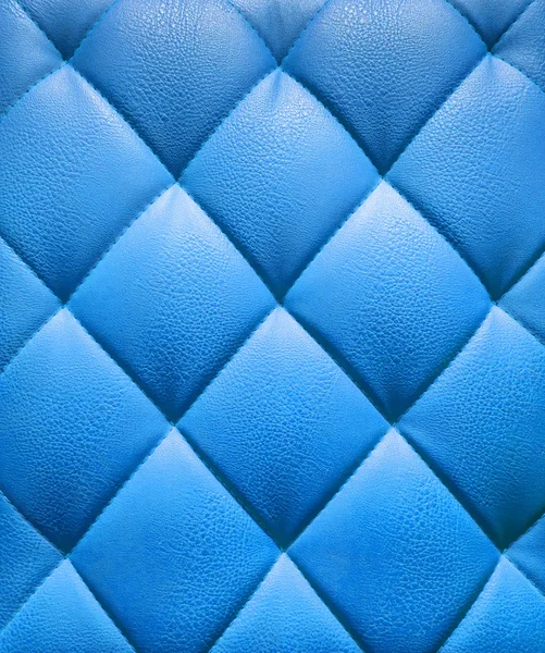 Lichte blauwe bekleding leder patroon achtergrond — Stockfoto