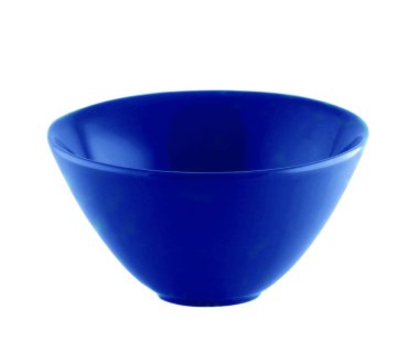  Beyaz arka planda izole edilmiş boş bir kase. ; çorba ve pirinç için kase .