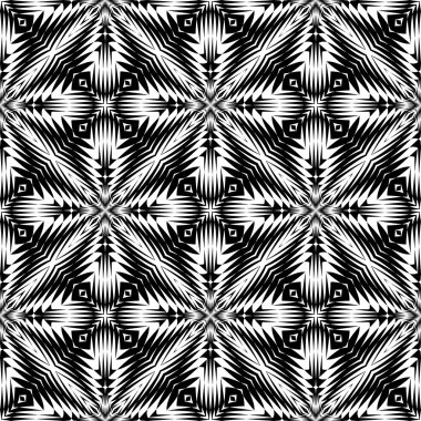 kesintisiz tek renkli geometrik desen tasarım